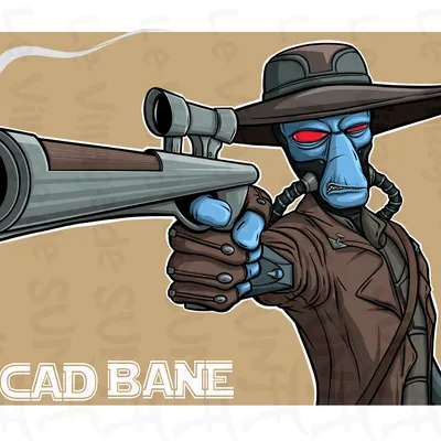 Cad Bane – Art Print Édition Limitée
