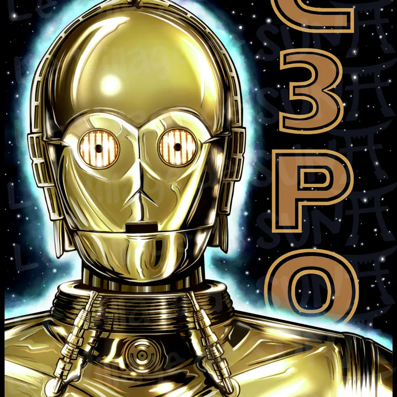 C3PO – Art Print Édition Limitée — image 1