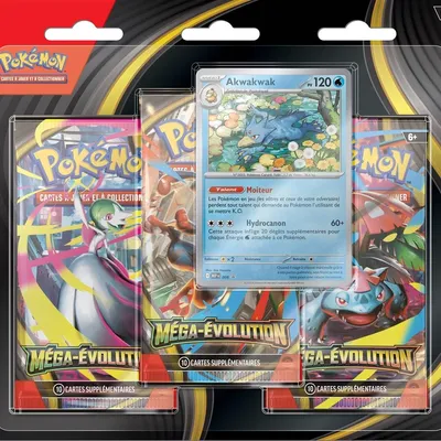 Pokémon - Tripack - Méga Évolution - Français (visuel aléatoire)
