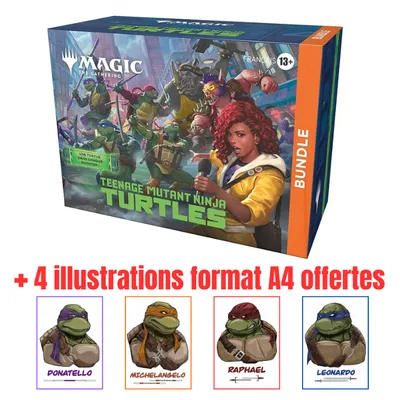 Bundle Magic - Les Tortues Ninja FR + 4 illustrations format A4 offertes