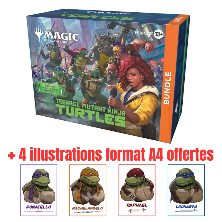Bundle Magic - Les Tortues Ninja FR + 4 illustrations format A4 offertes — image 1
