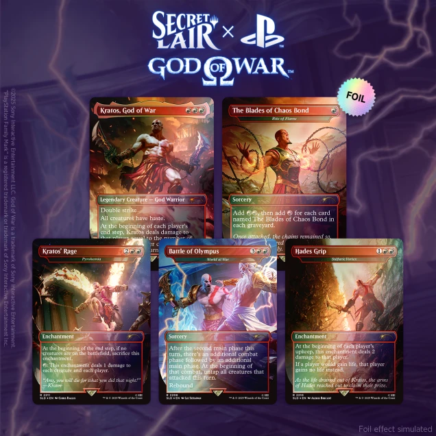 Bundle FOIL Secret Lair x Playstation - God of War: Greek + Norse- Magic EN – Image 2
