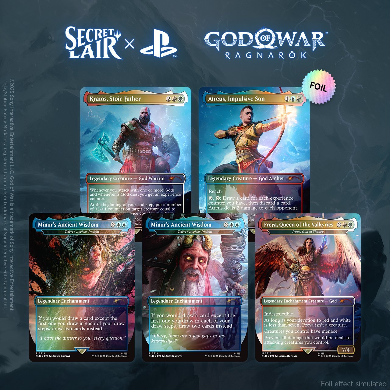 Bundle FOIL Secret Lair x Playstation - God of War: Greek + Norse- Magic EN – Image 3